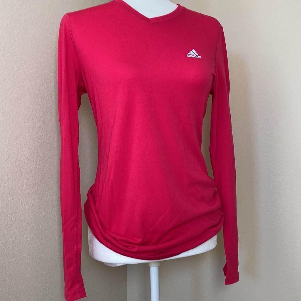adidas Women's Bright Red Long Sleeve Top
